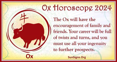 ox horoscope 2024